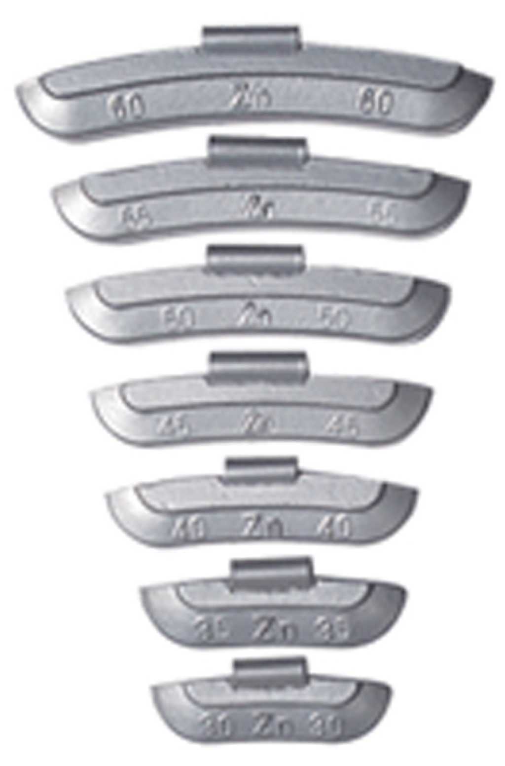 Euro std. balansevekter<br />Zink