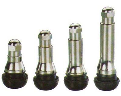 Snap-in ventil gummi/chrome<br />Stykkvis