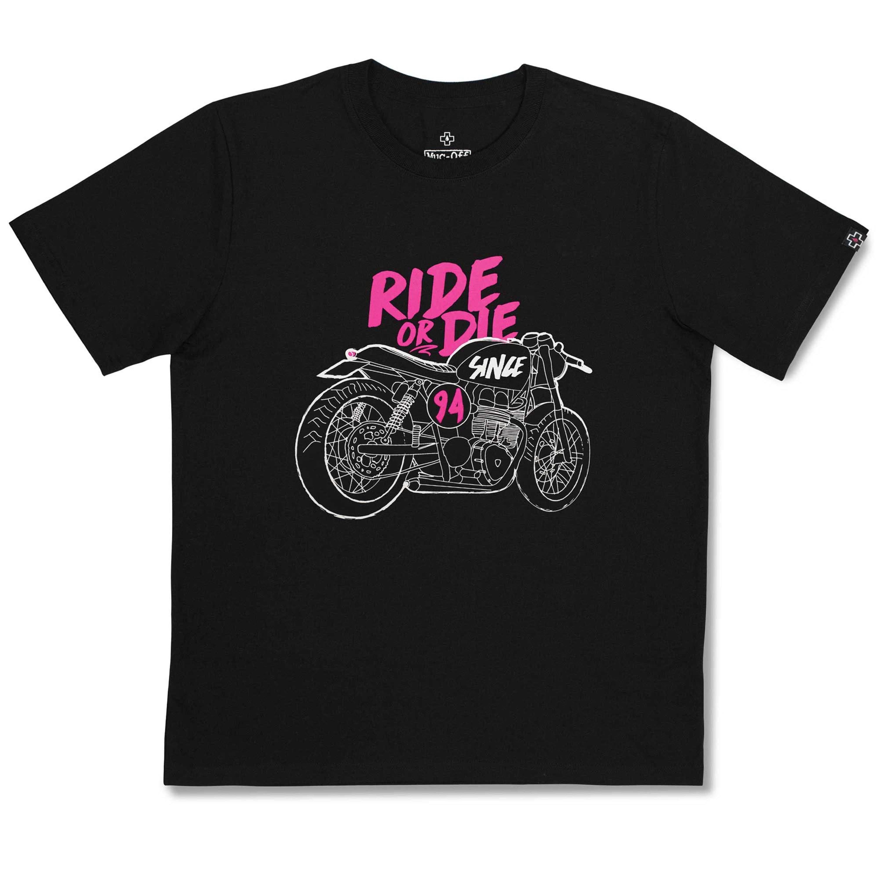 Muc-Off Black Ride or Die Moto T-Shirt