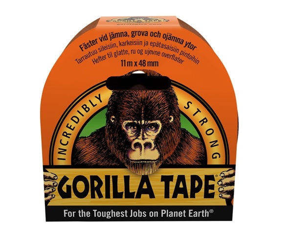 Gorilla tape<br />Svart