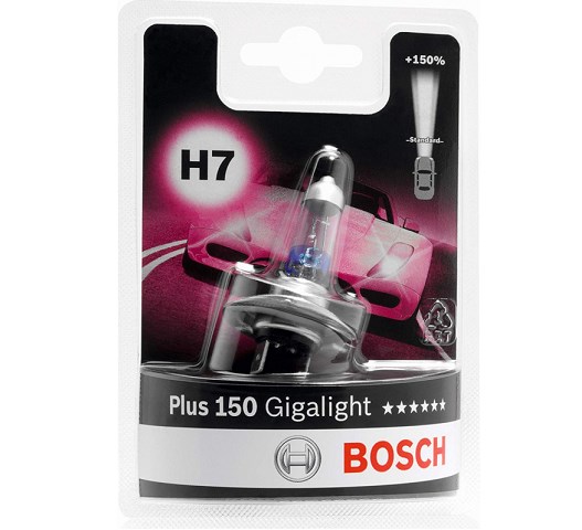 Gigalight Plus 150 lyspære<br>stykkvis - H7