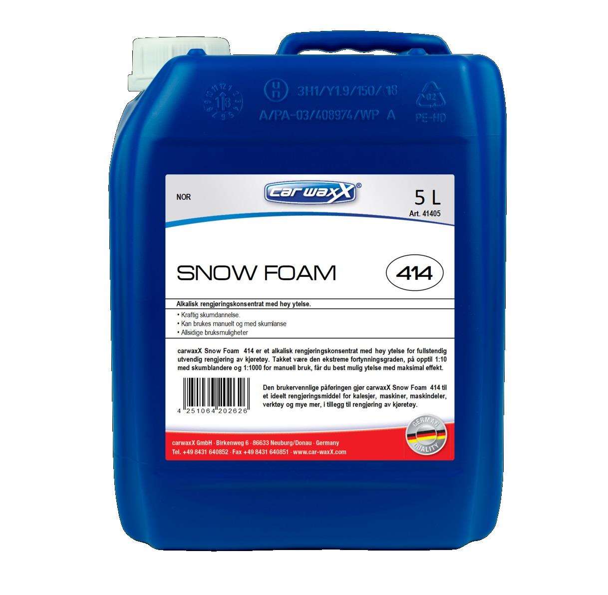 Alkalisk forvask<br />Snow Foam 414