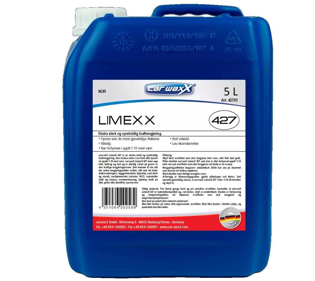Syreholdig kraftvask<br />Limex X