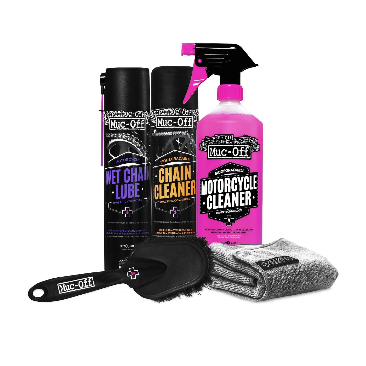 Motorcycle Chain Cleaning & Lube Kit