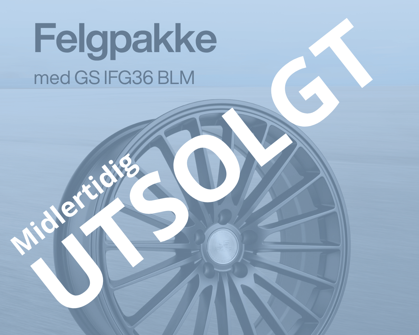 Felgpakke BMW iX3 - GS IFG36 BLM