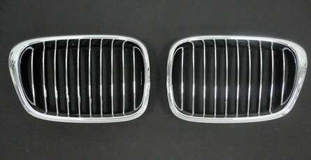 Grillsett chrome/svart